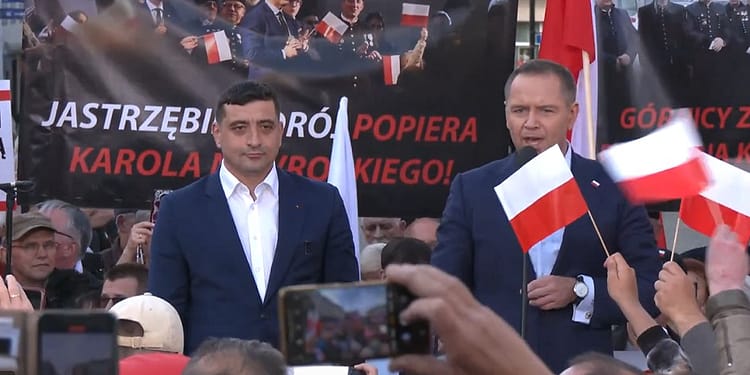 VIDEO George Simion, mesaj din Polonia, din mijlocul susținătorilor lui Karol Nawrocki