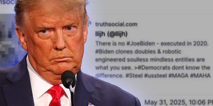 Conspiraţie halucinantă: Trump susţine că în 2024 Biden a fost înlocuit cu un cretin portocaliu