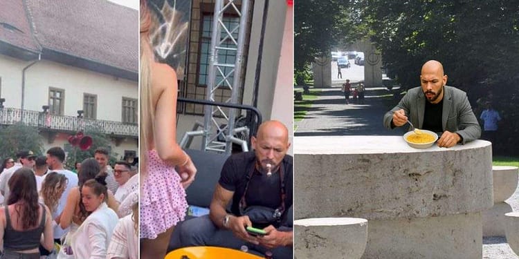 Mahmur după party-ul de la Brukenthal, Andrew Tate a băgat o ciorbă de burtă pe Masa Tăcerii