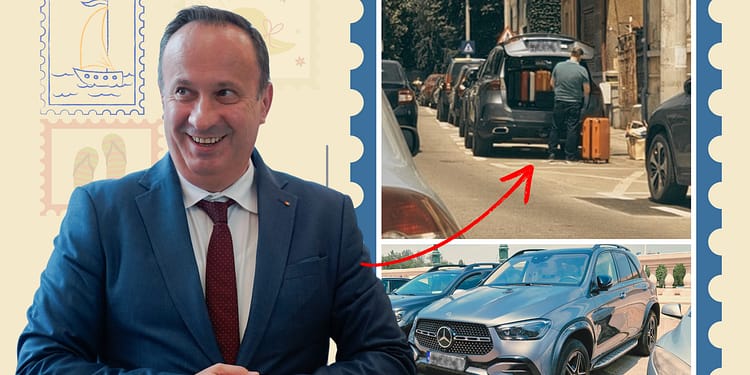 VIDEO Deputatul PSD Adrian Câciu pleacă în vacanță cu mașina de 100.000 de euro pe care n-o are în declarația de avere, la 5 zile după ce a spus că renunță la ea