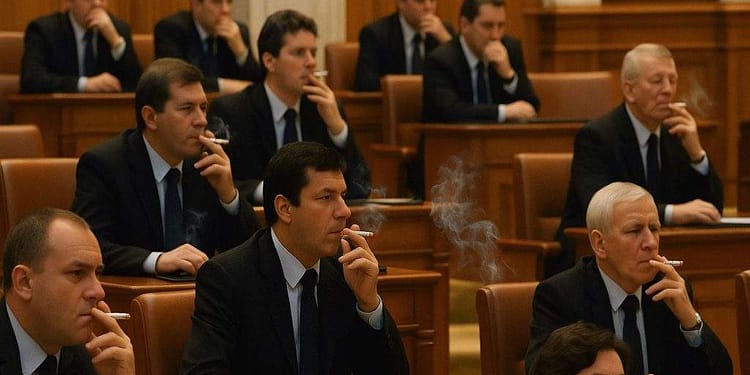E oficial. Parlamentarii nefumători nu vor mai primi 900 de lei pe lună spor de ţigări