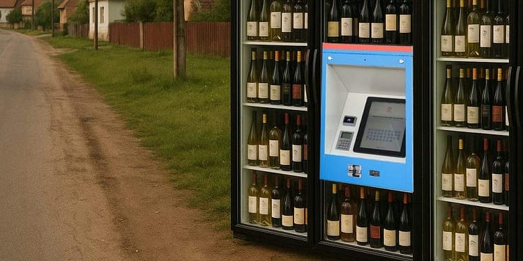 Easyboxurile din Vaslui au fost dotate cu etajere de băuturi, că oricum toți își comandă vin