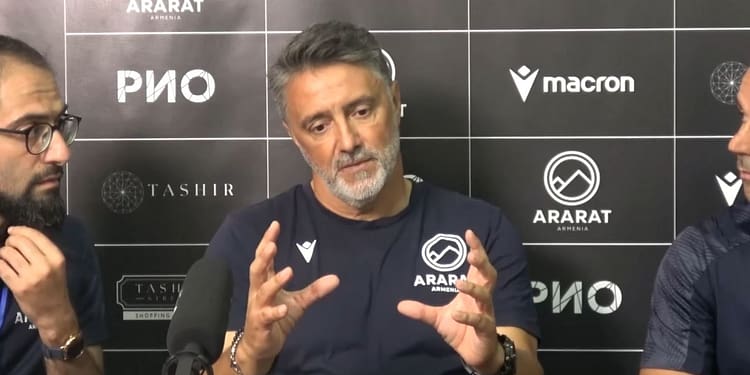 Antrenorul lui Ararat-Armenia a văzut-o pe U Cluj și a spus care sunt șansele de calificare la returul de la Sibiu