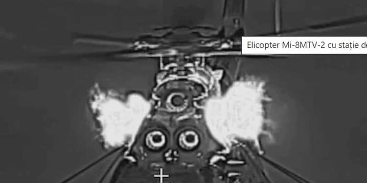 Imagini rare cu elicoptere Mi-8 luând la țintă drone Shahed cu mitraliere americane