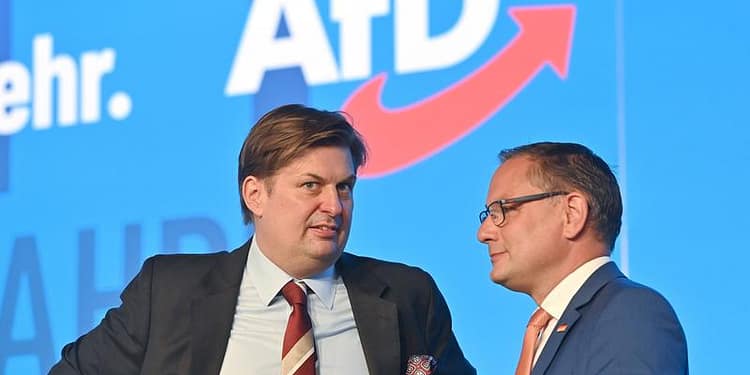 Fost asistent al unui lider AfD, condamnat la aproape cinci ani de închisoare pentru spionaj în favoarea Chinei. A colectat documente din Parlamentul European