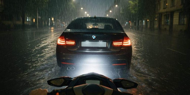 Cocalar cu BMW, umilință supremă în trafic: a primit flash-uri de la un cocalar cu jet ski