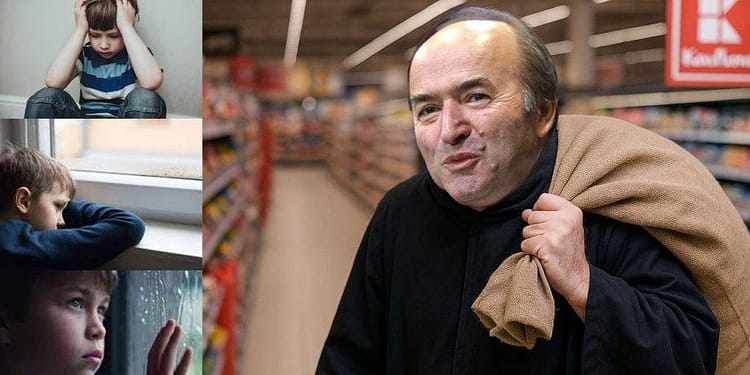 Copii în lacrimi la Kaufland: “A venit Tudorel Toader cu pensia specială şi a luat toţi ştrumfii”