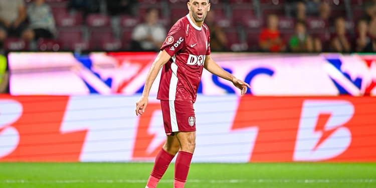 Islam Slimani a „spart gheața” la CFR Cluj și s-a luat de arbitraj: „Nu a fost penalty!”
