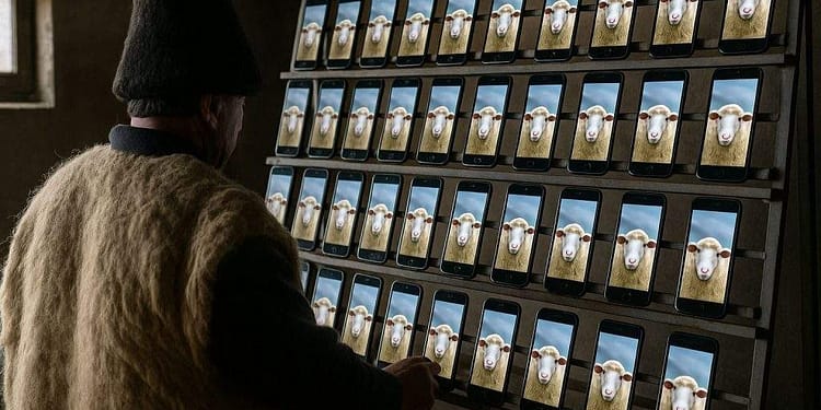 Fermele de boţi sunt nimic! Un sibian are o stână de boţi cu peste 3000 de conturi false de oi