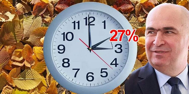În acest weekend România trece la ora de iarnă și la TVA-ul de 27%